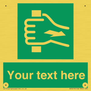 Custom Pull Bar Sign